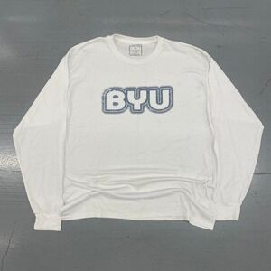 Vintage‎ looking BYU white long sleeve